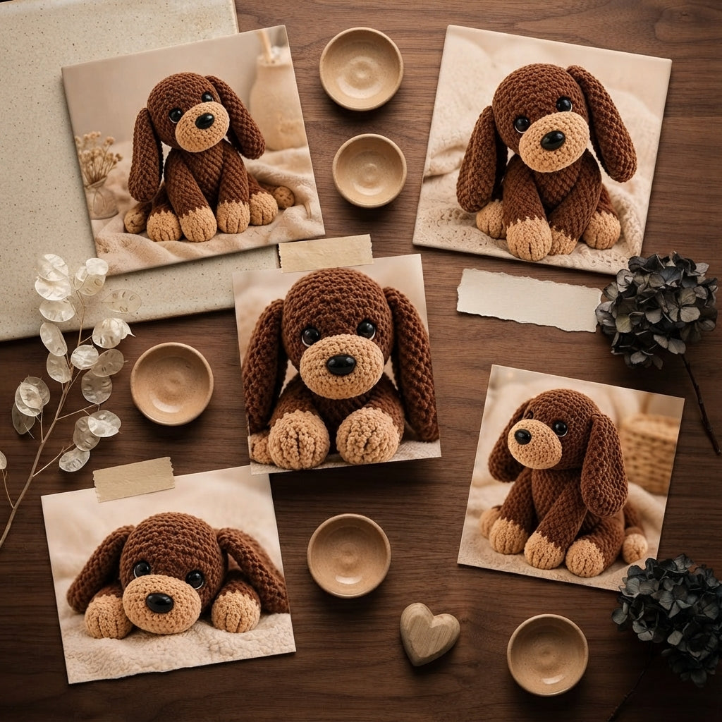 Sweet Amigurumi Puppy V2 | Crochet PDF Pattern