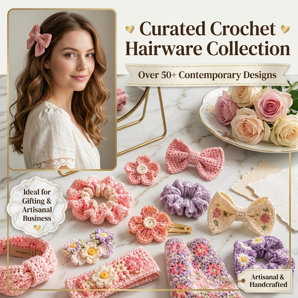 50-in-1 Hair Accessory Bundle | Crochet Pattern PDF
