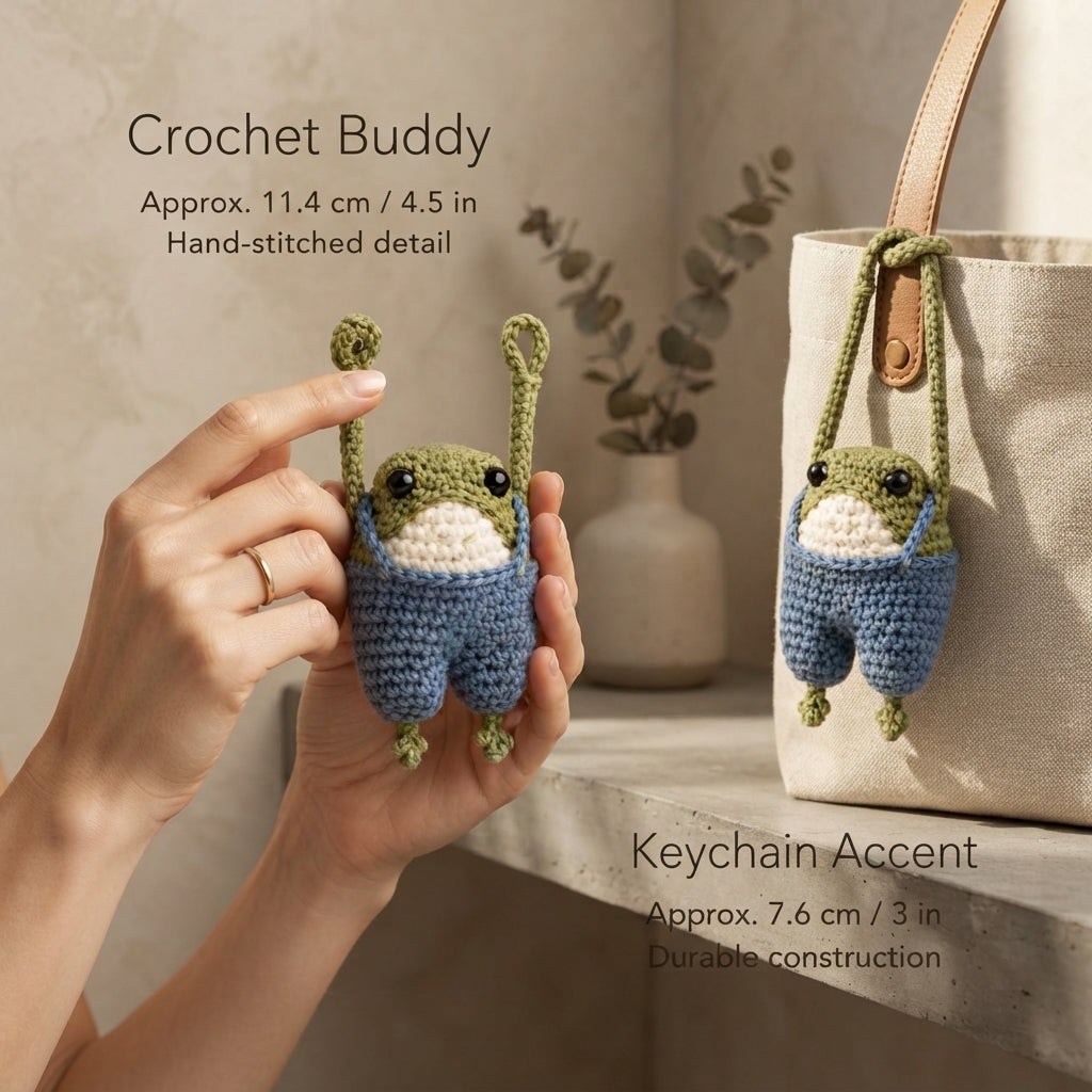 Cute Bag Charm Keyring | Amigurumi PDF Guide — Design 5