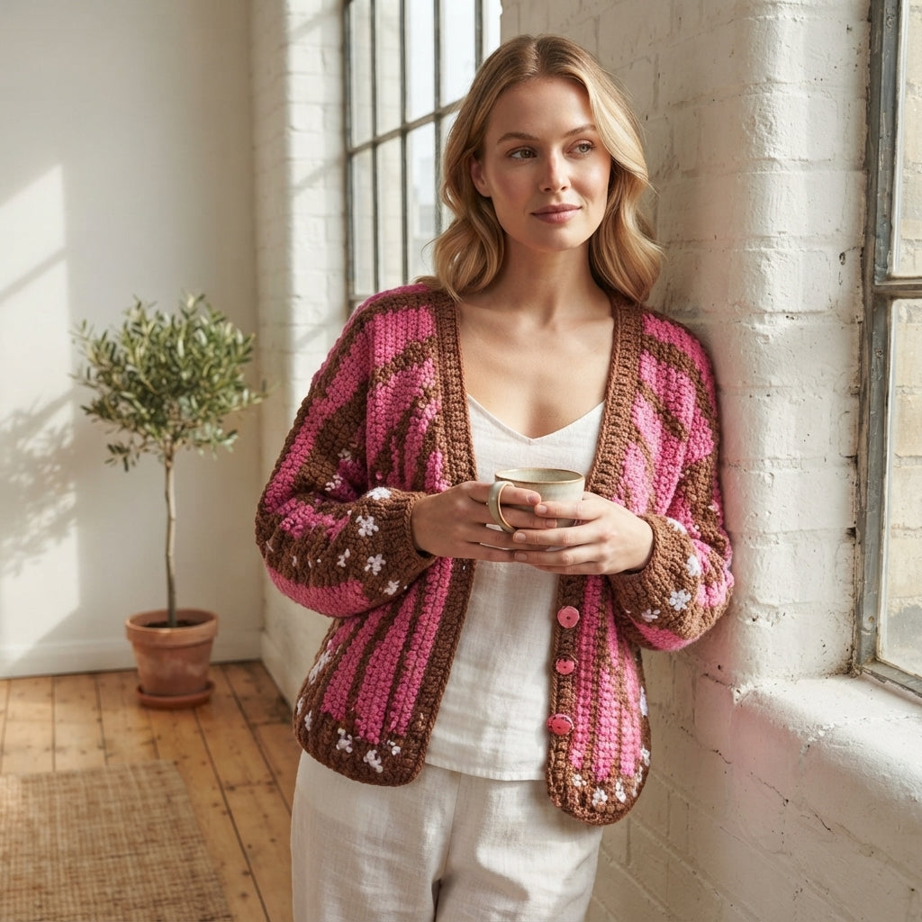 Butterfly Cardigan: Tapestry Baby Cardigan | Crochet Pattern PDF