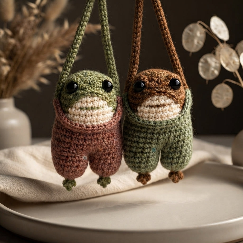 Cute Bag Charm Keyring | Amigurumi PDF Guide — Design 5