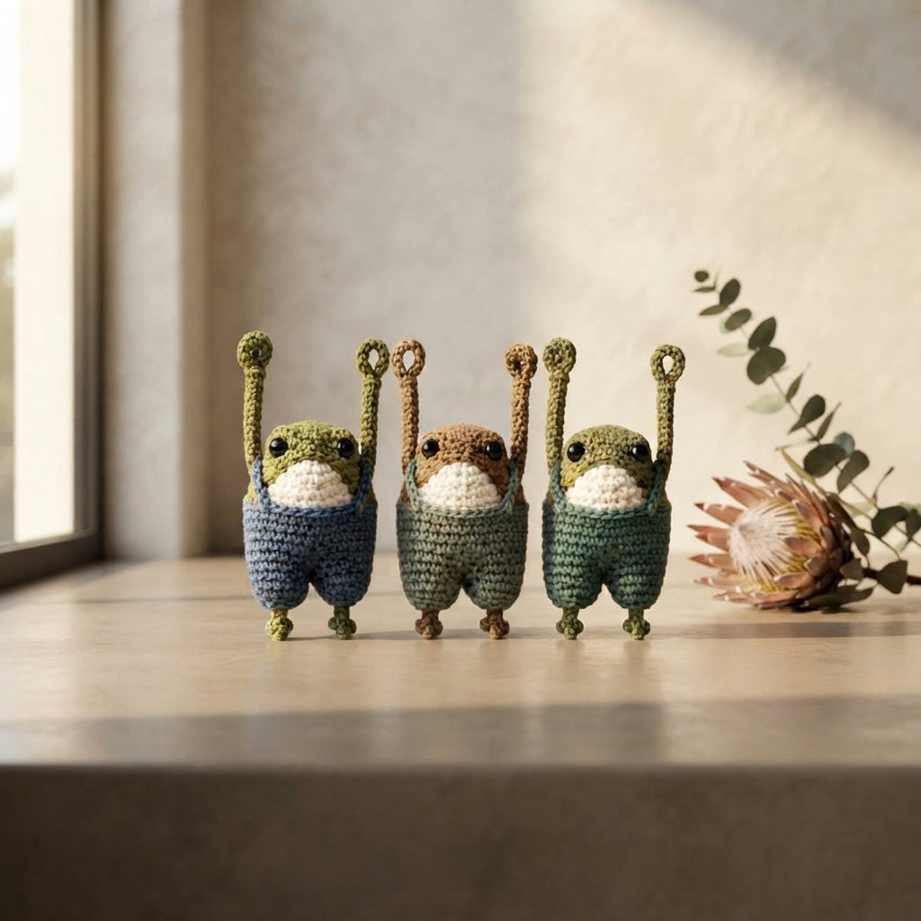 Cute Bag Charm Keyring | Amigurumi PDF Guide — Design 5