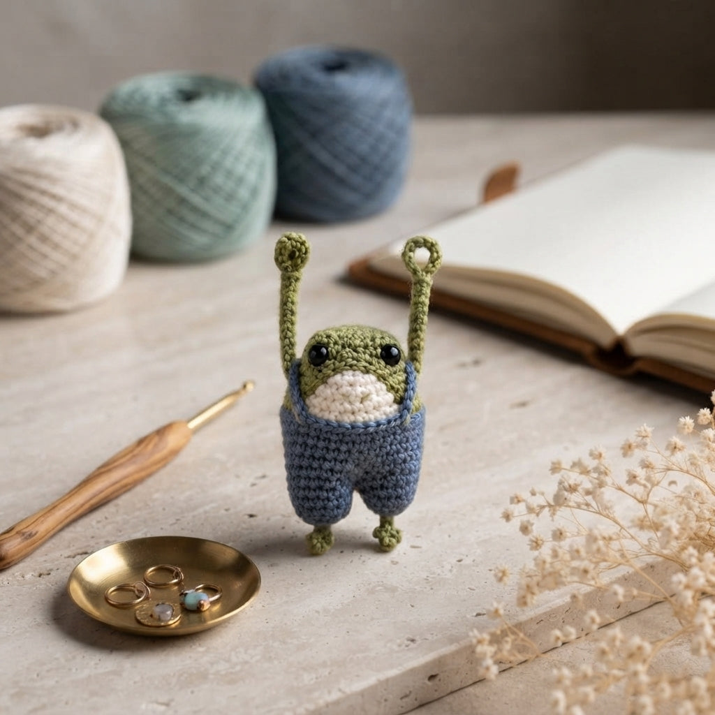 Cute Bag Charm Keyring | Amigurumi PDF Guide — Design 5