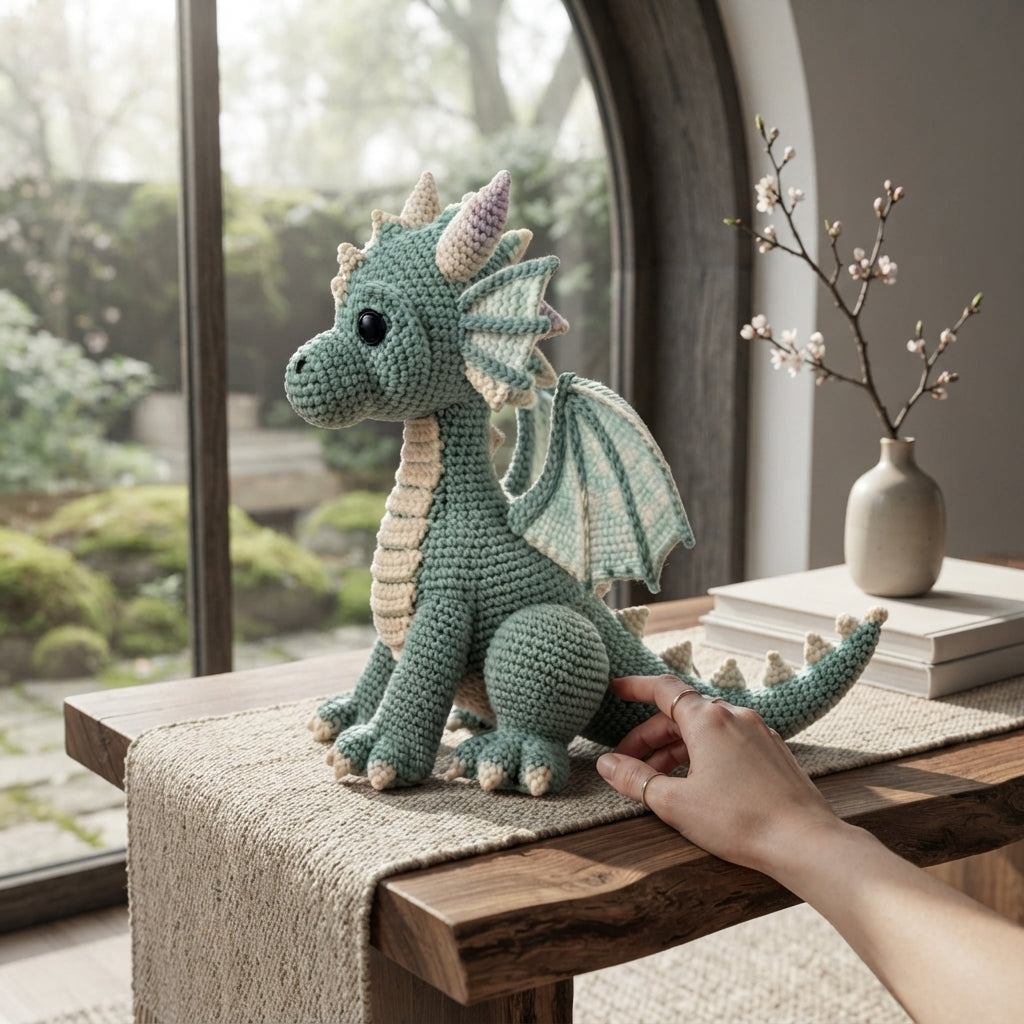 Cuddly Dragon Buddy | Crochet Pattern PDF