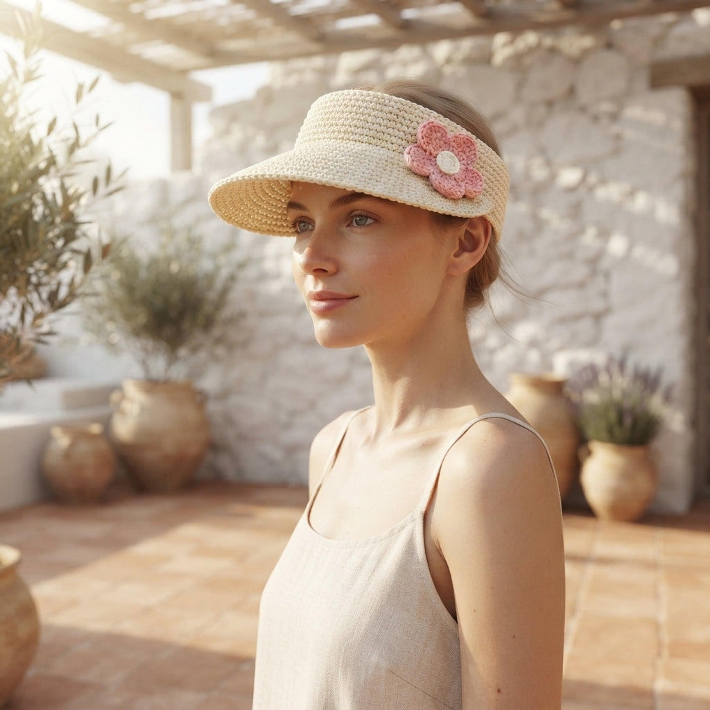 Stunning Sun Visor | Beach Crochet PDF — Design 13