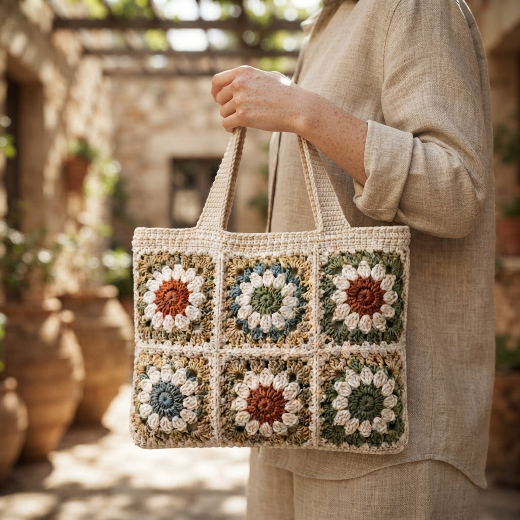 Shoulder Bag Market Bag Tote V6 | Crochet Pattern PDF