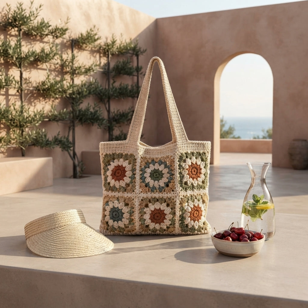 Shoulder Bag Market Bag Tote V6 | Crochet Pattern PDF