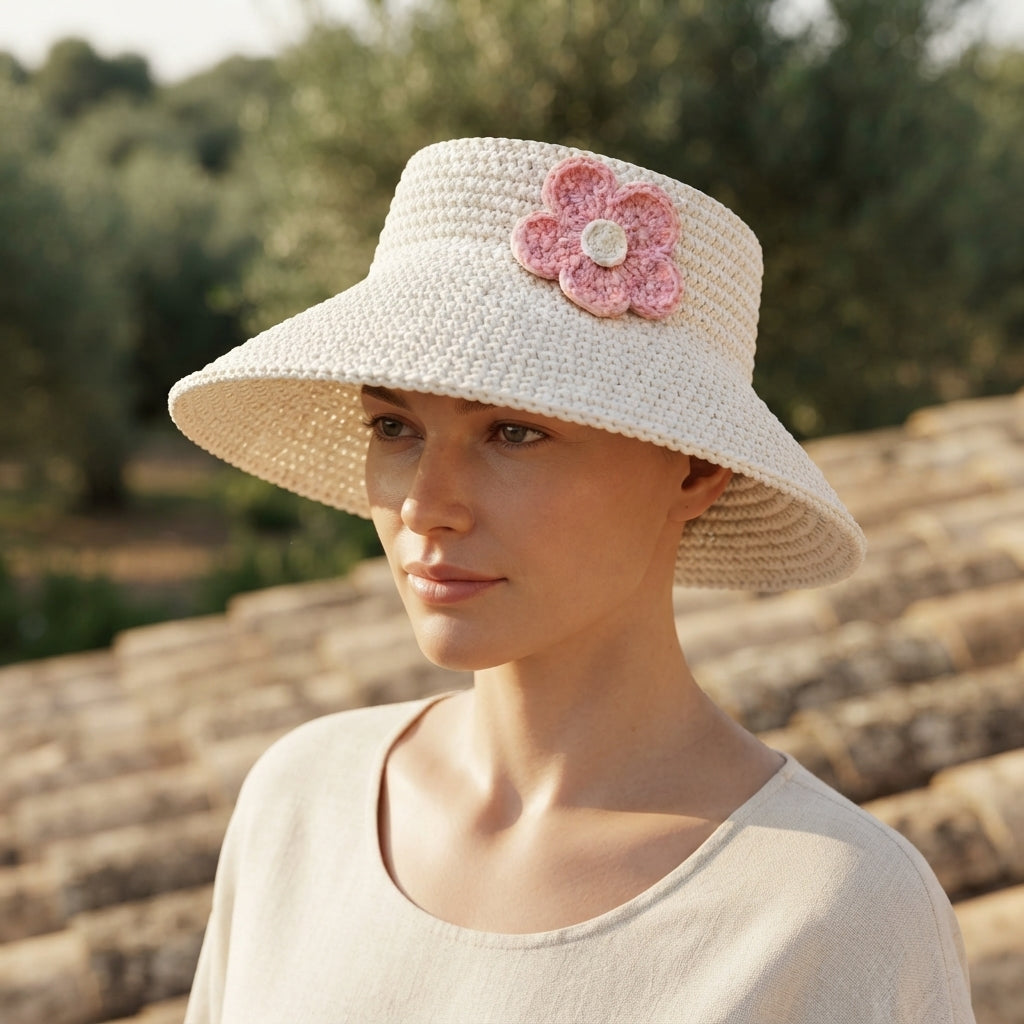 Stunning Sun Visor | Beach Crochet PDF — Design 13