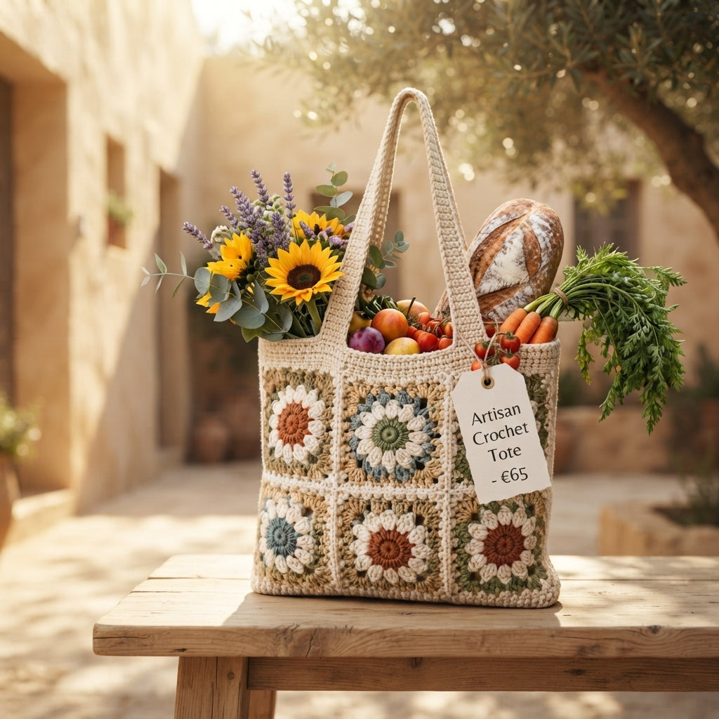 Shoulder Bag Market Bag Tote V6 | Crochet Pattern PDF