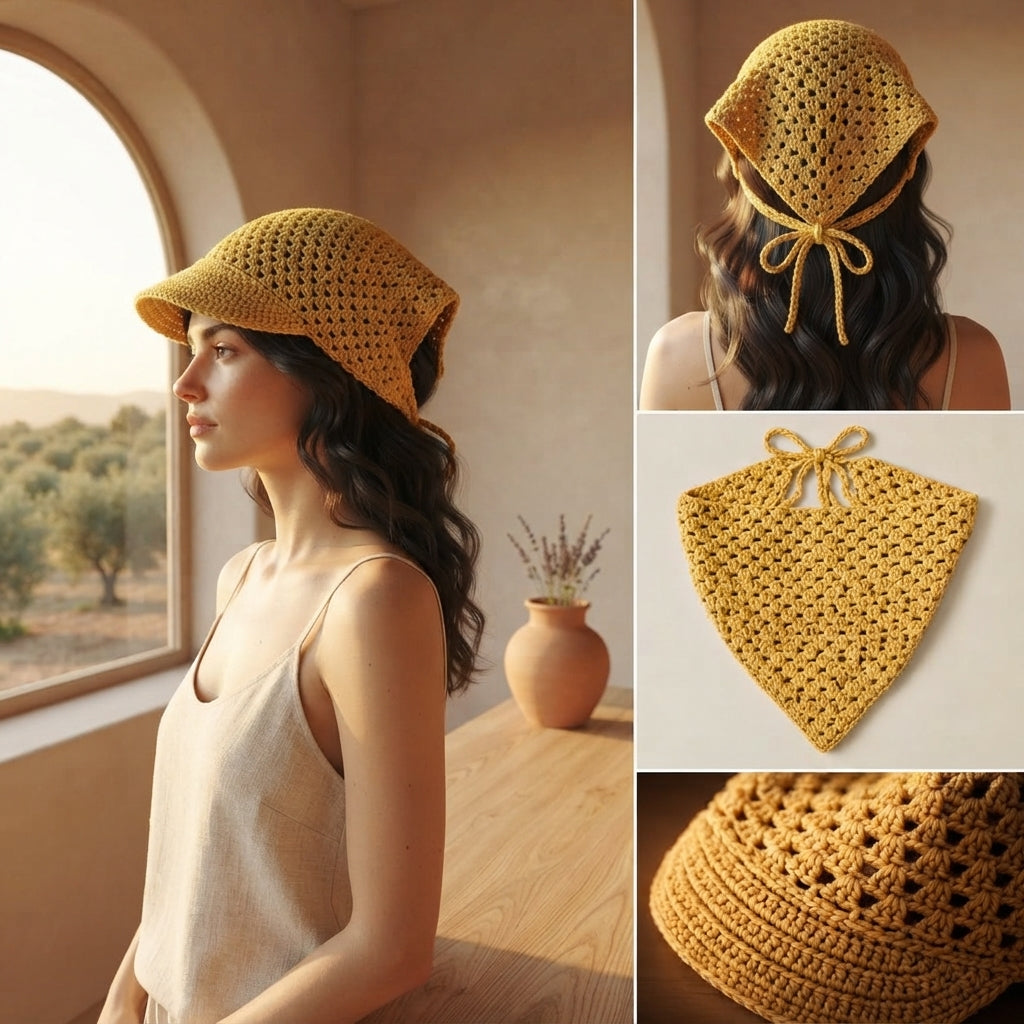 Elegant Sun Hat | Crochet Pattern PDF — Design 3
