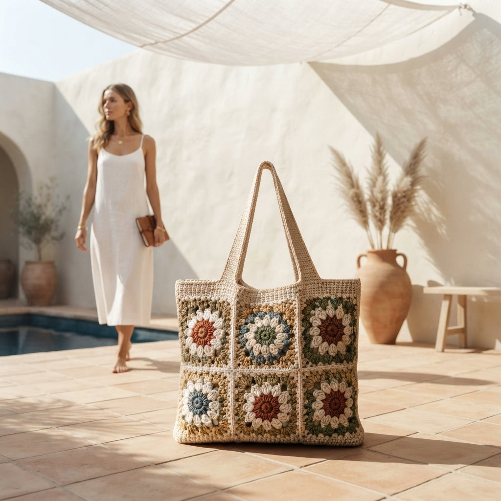 Shoulder Bag Market Bag Tote V6 | Crochet Pattern PDF