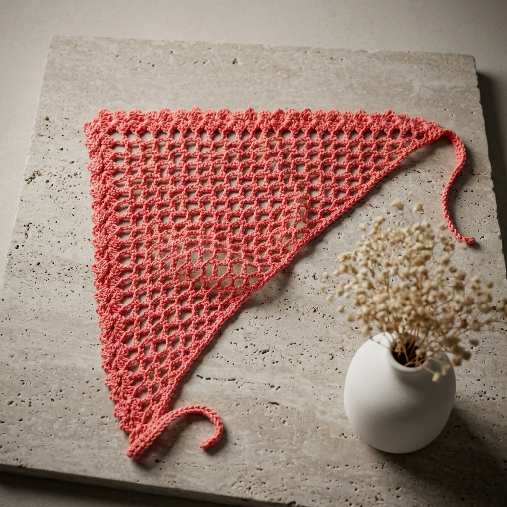 Summer Mesh Hair Kerchief | Crochet Pattern PDF