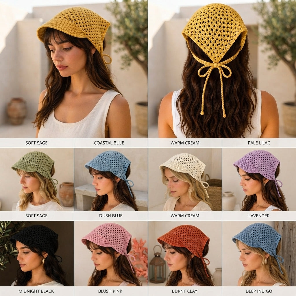 Elegant Sun Hat | Crochet Pattern PDF — Design 3