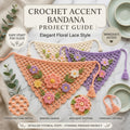 Boho Granny Square Hair Scarf | Crochet Pattern PDF