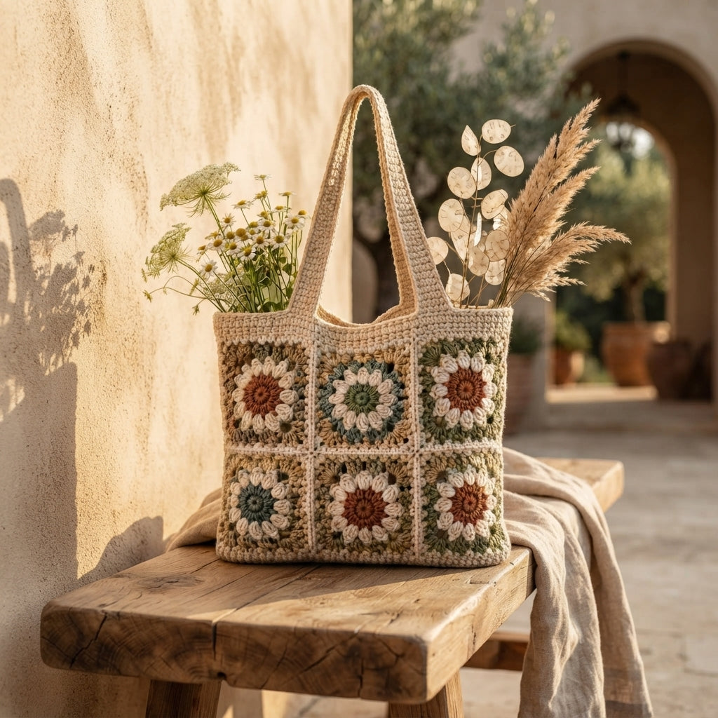 Shoulder Bag Market Bag Tote V6 | Crochet Pattern PDF