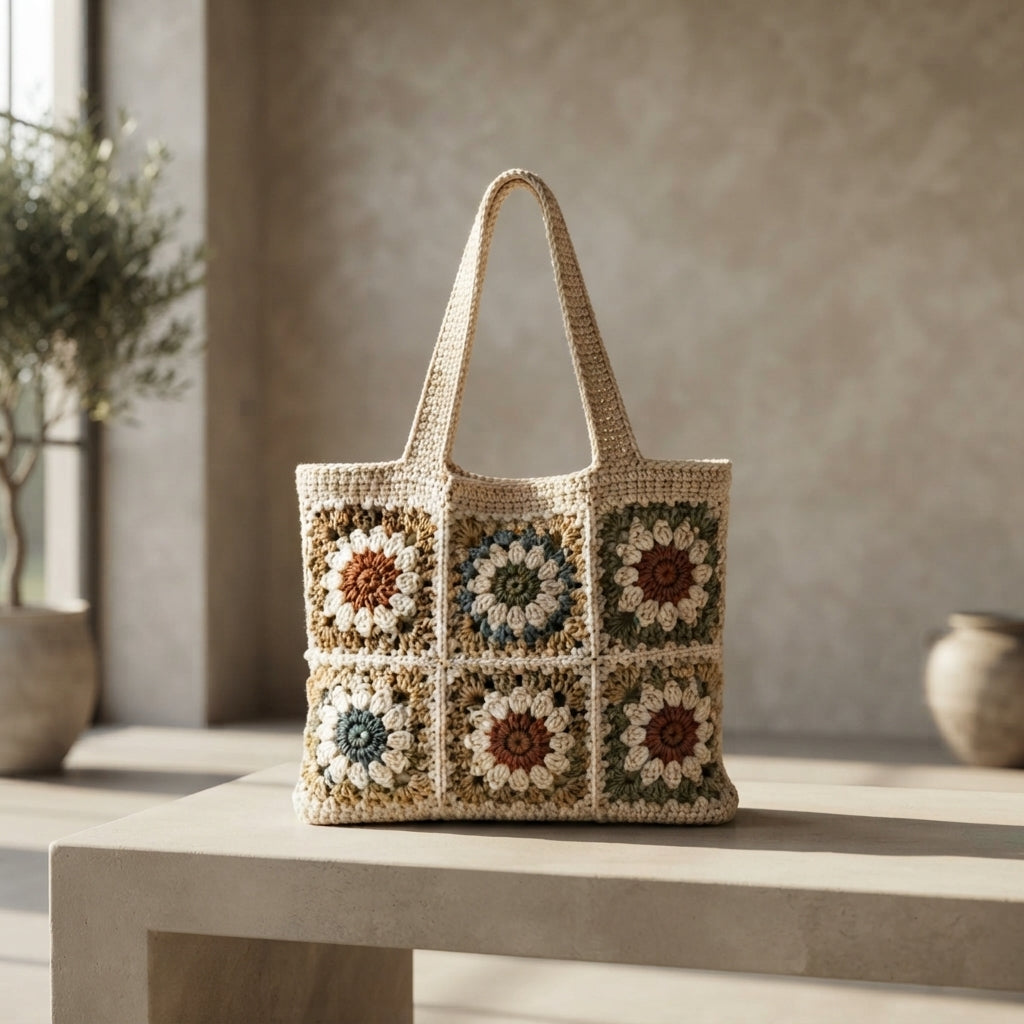 Shoulder Bag Market Bag Tote V6 | Crochet Pattern PDF