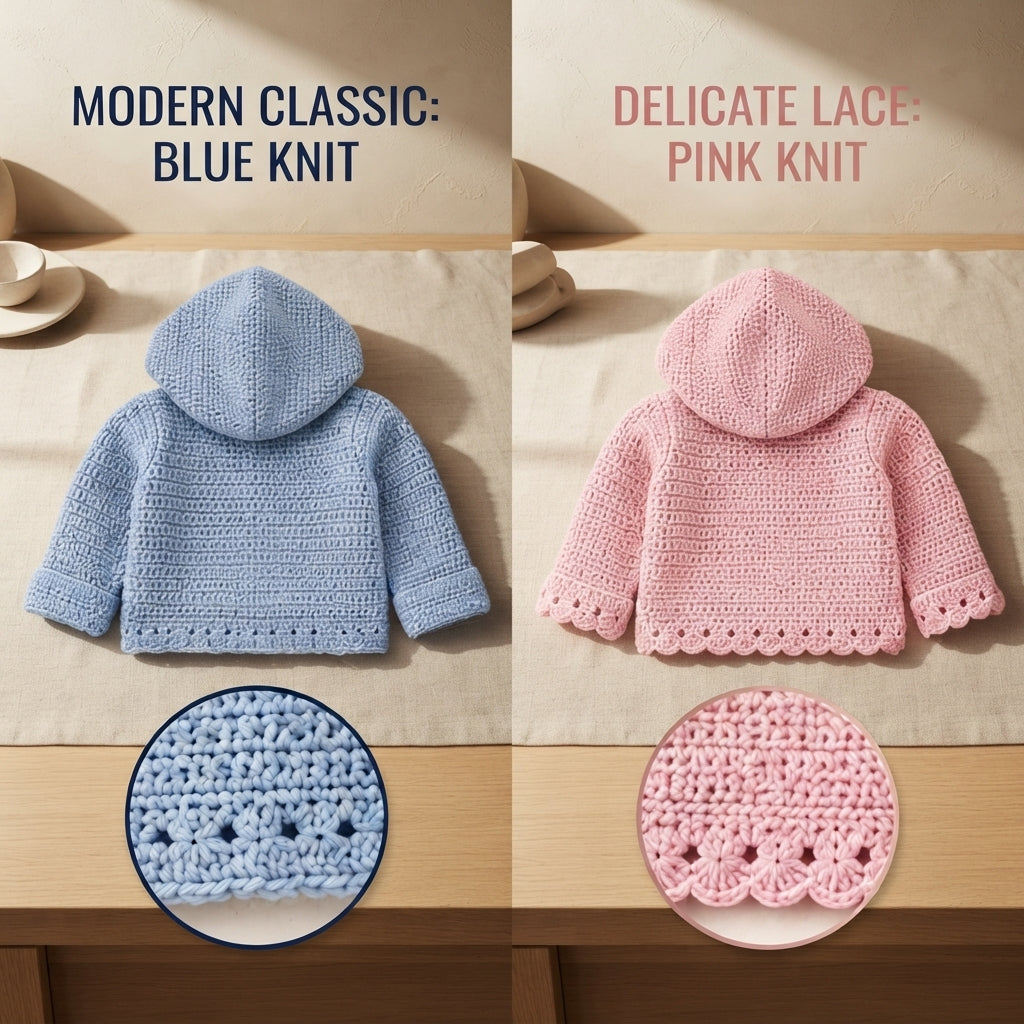 Sweet Hoodie Cardigan Baby Hoodie | Crochet Pattern PDF