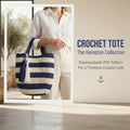 Purse Colorblock Tote | Crochet Pattern PDF