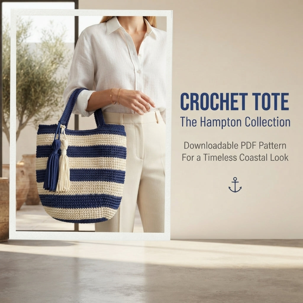 Purse Colorblock Tote | Crochet Pattern PDF