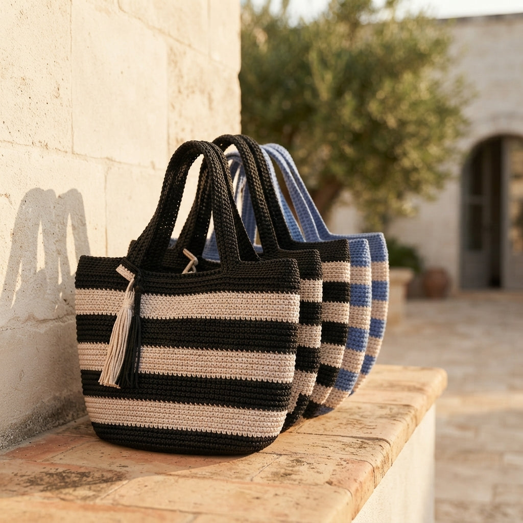 Purse Colorblock Tote | Crochet Pattern PDF