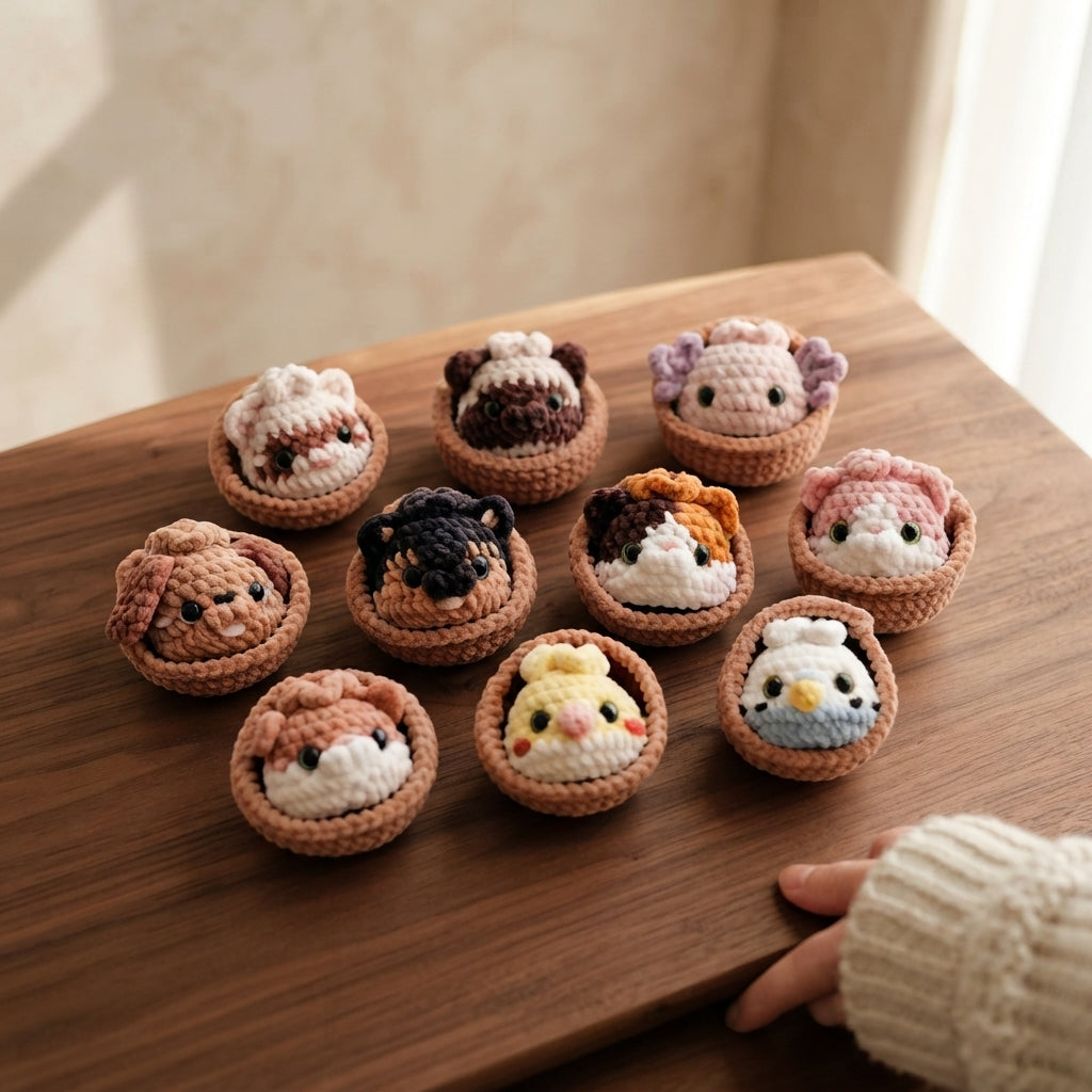 Delightful Keychain Mini | Amigurumi Keychain PDF — Design 4