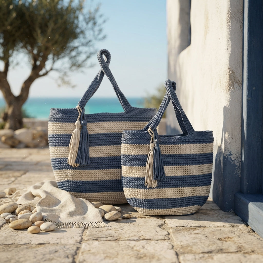 Purse Colorblock Tote | Crochet Pattern PDF