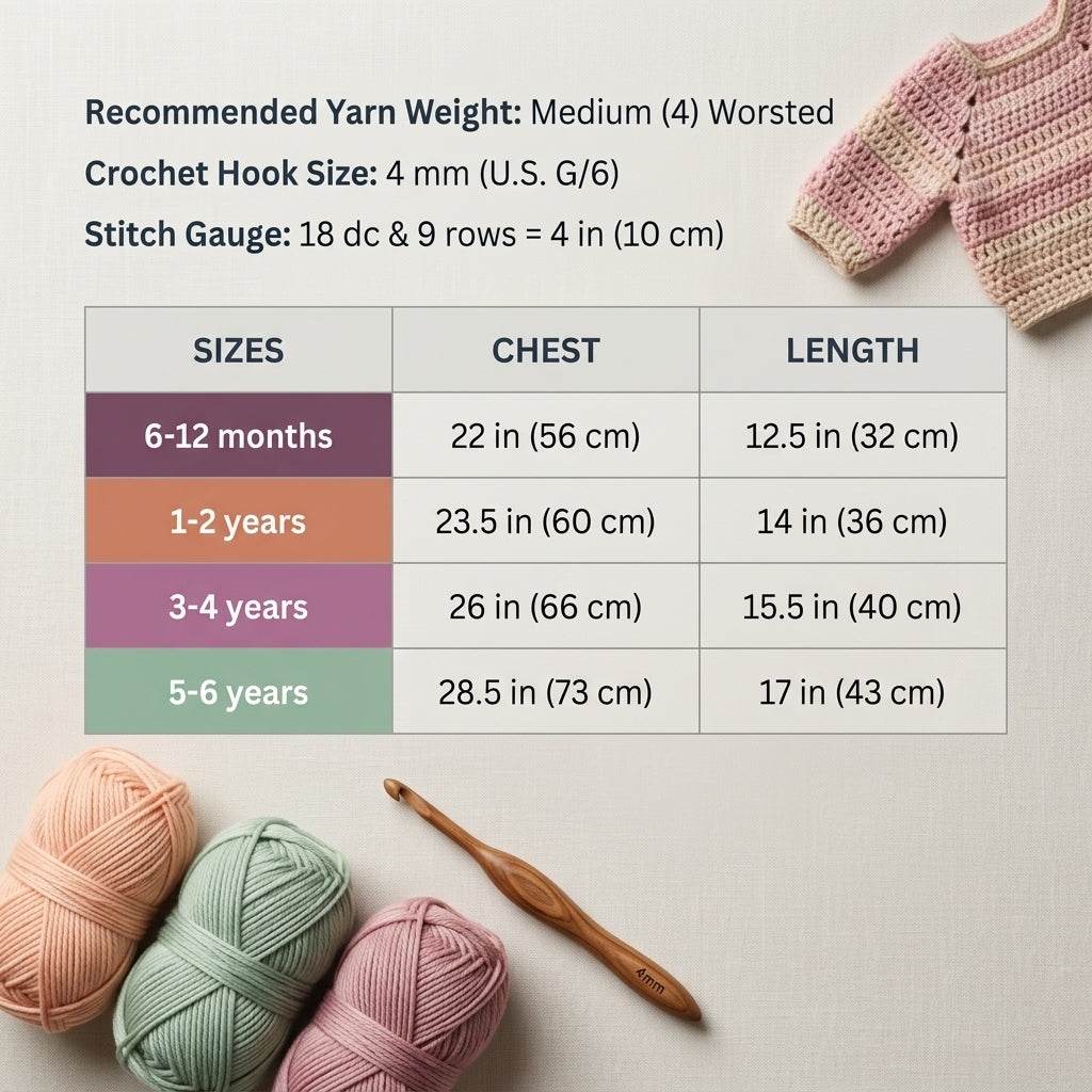 Sweater Toddler Pullover Baby Pullover | Crochet Pattern PDF