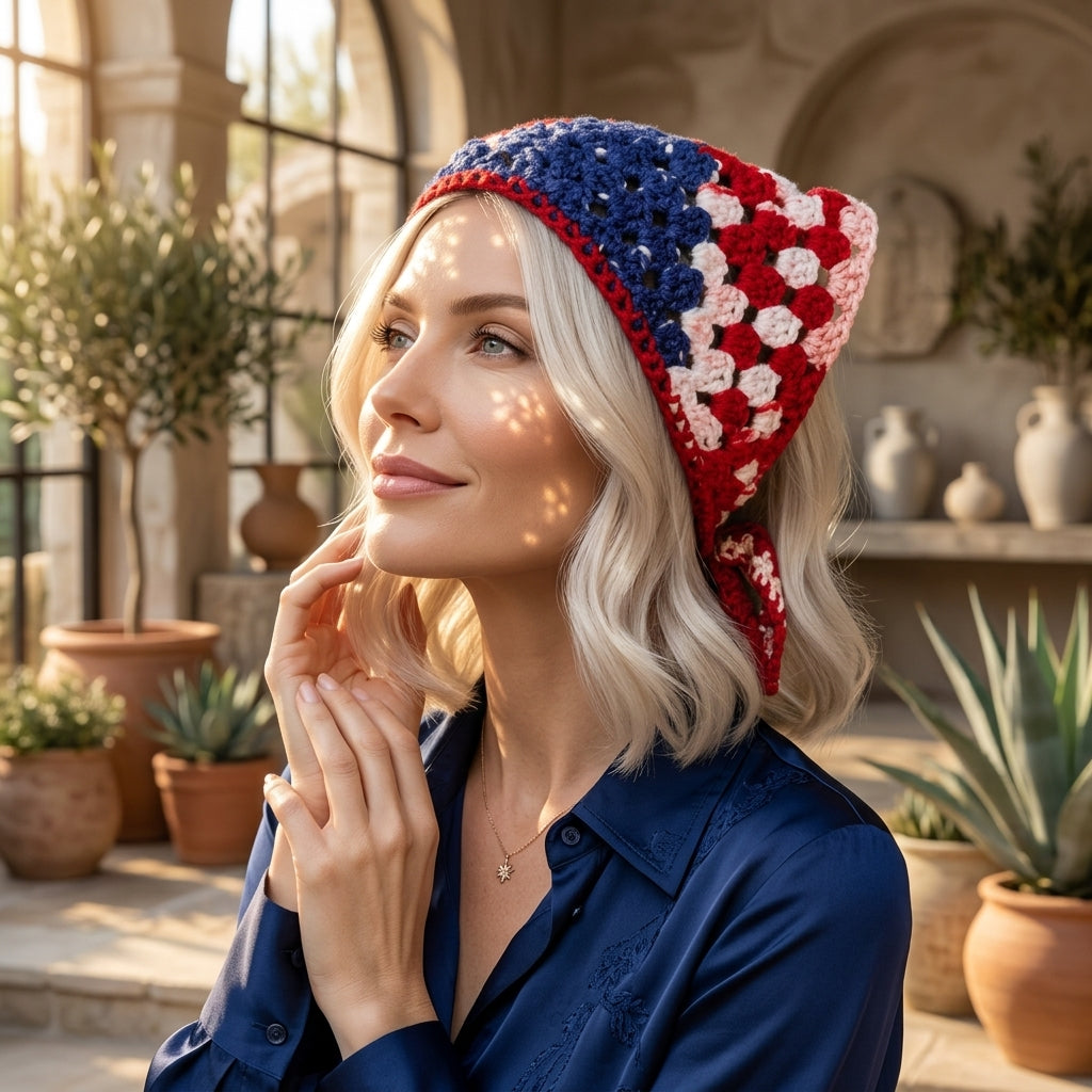 6-in-1 Boho Granny Bandana Bundle | Crochet Pattern PDF