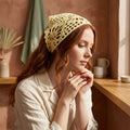 Iris Floral Motif Bandana | Crochet Pattern PDF