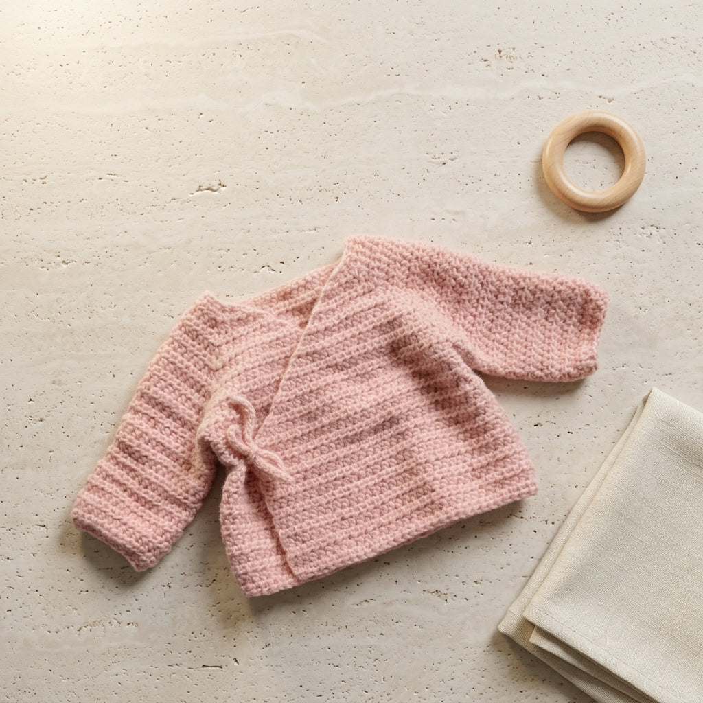 Cardigan Bonnet Cottagecore Baby Cardigan | Crochet Pattern PDF