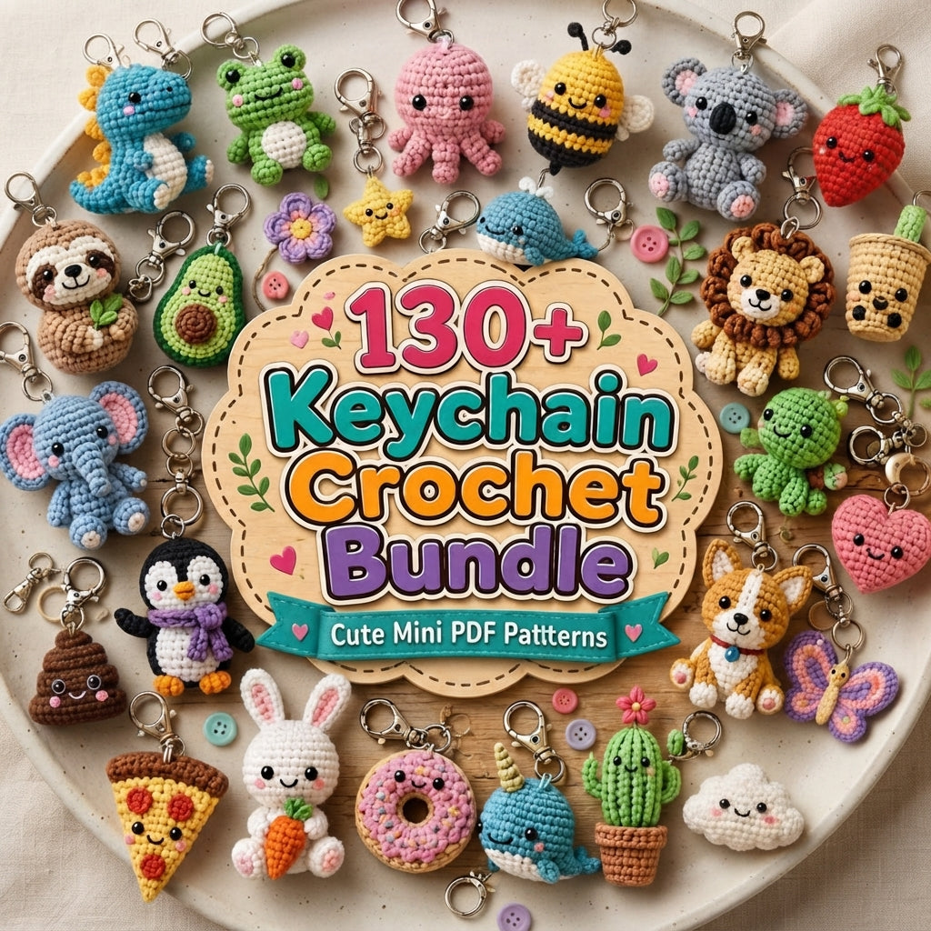 Premium 130+ Mini Charms | Amigurumi Pattern Pack