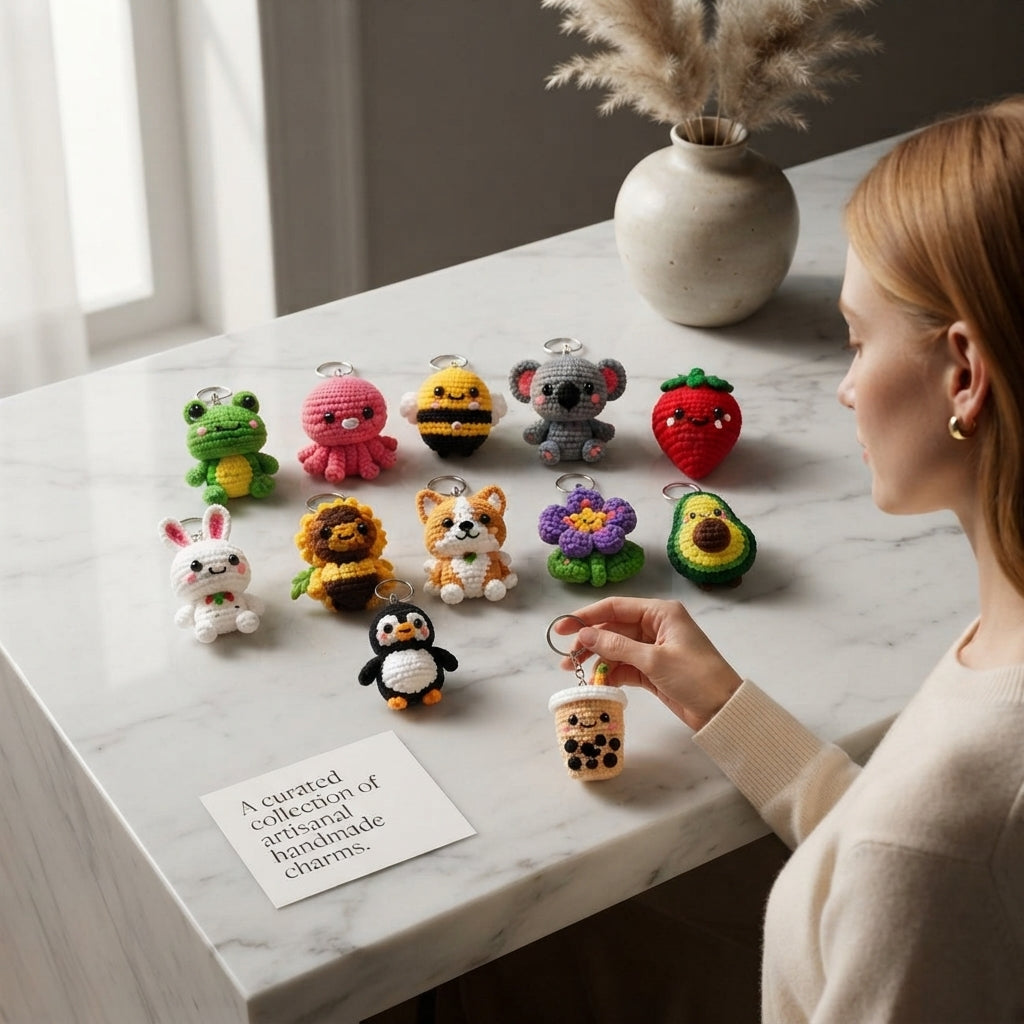 Mega 12 Crochet Keychain Patterns | PDF Bundle — Design 2