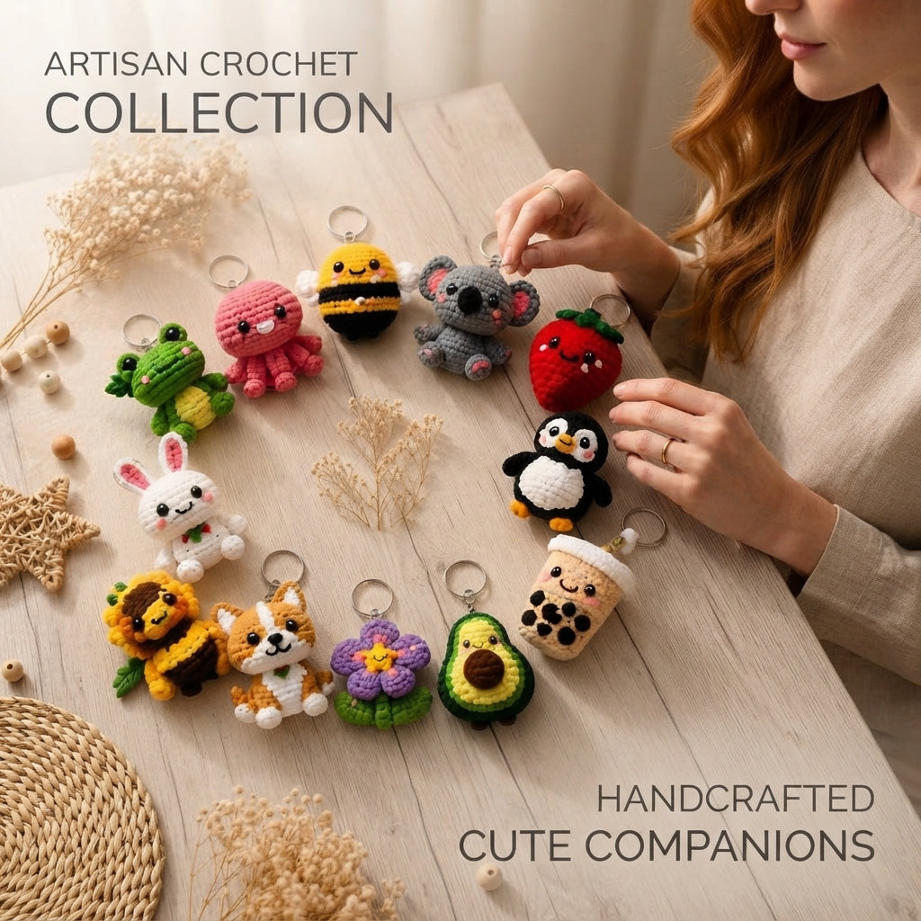 Mega 12 Crochet Keychain Patterns | PDF Bundle — Design 2