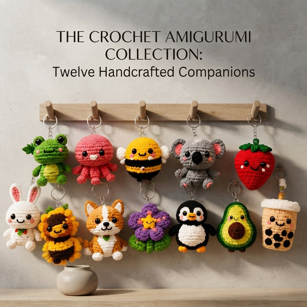 Mega 12 Crochet Keychain Patterns | PDF Bundle — Design 2