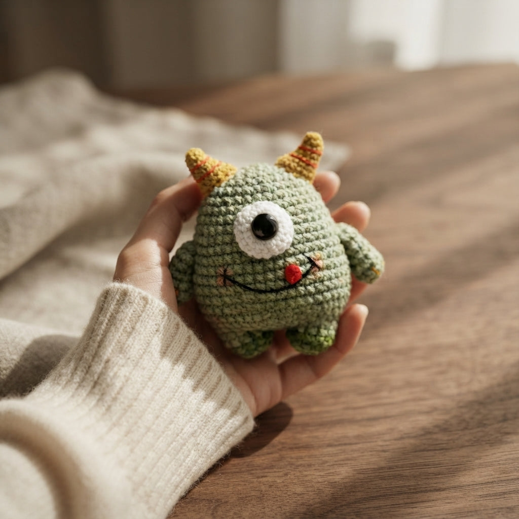 Playful Keychain Mini Charm | Amigurumi Pattern — Design 3