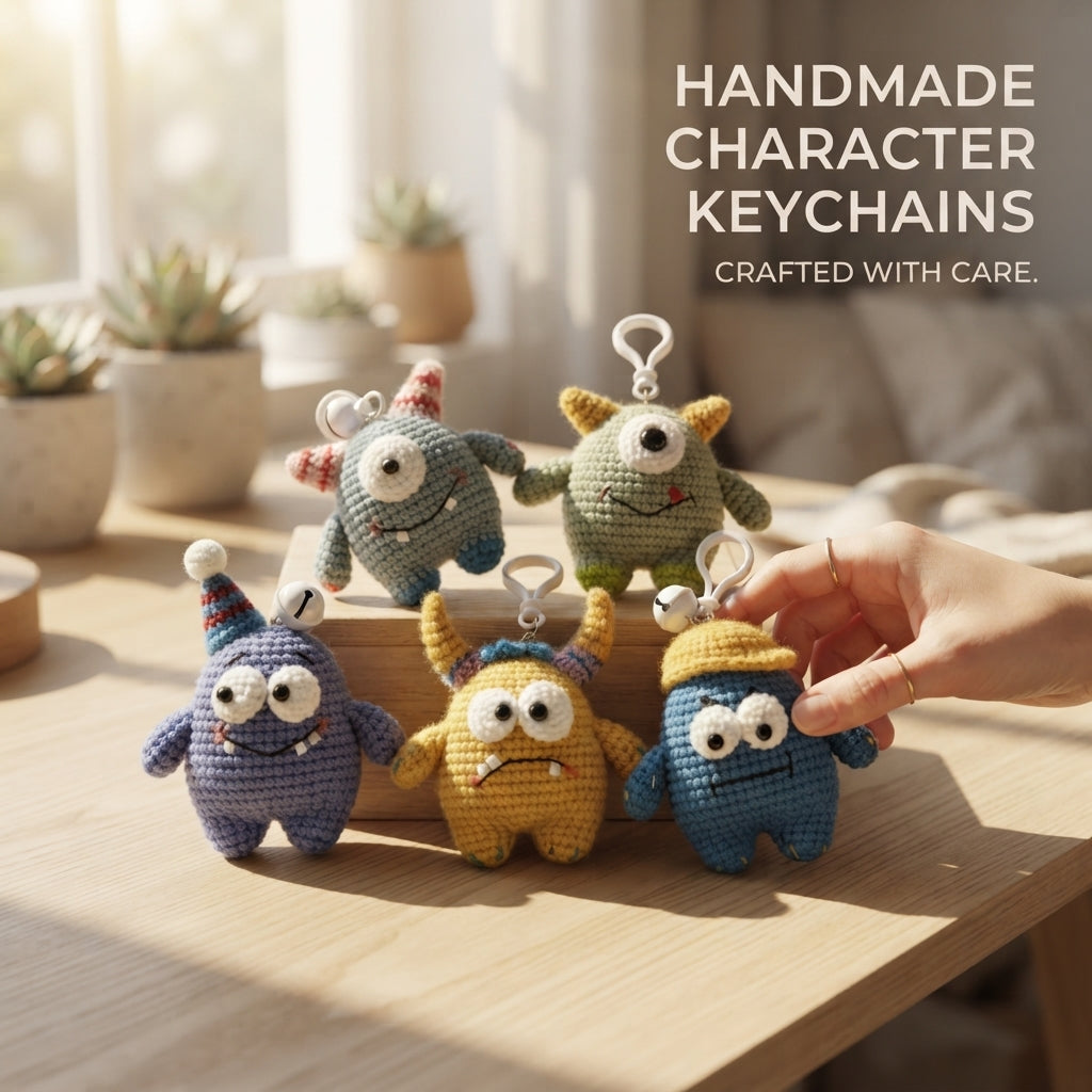Playful Keychain Mini Charm | Amigurumi Pattern — Design 3