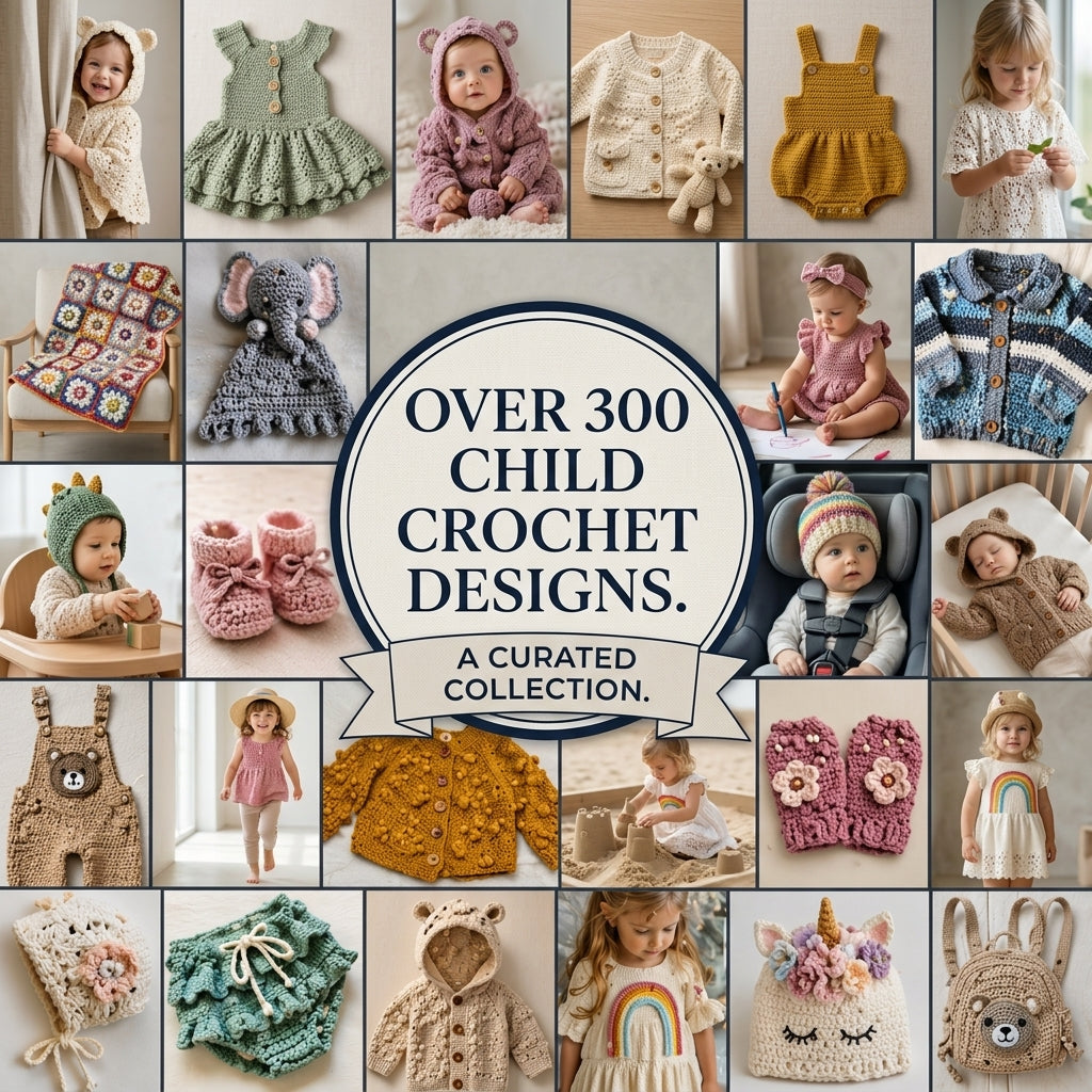 Child Bundle 300 Baby Blanket | Crochet Pattern PDF