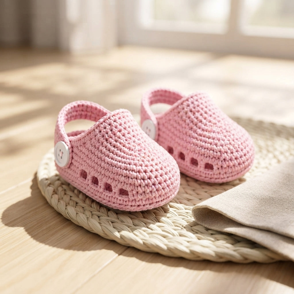 Clogs Sandals Infant Baby Booties | Crochet Pattern PDF
