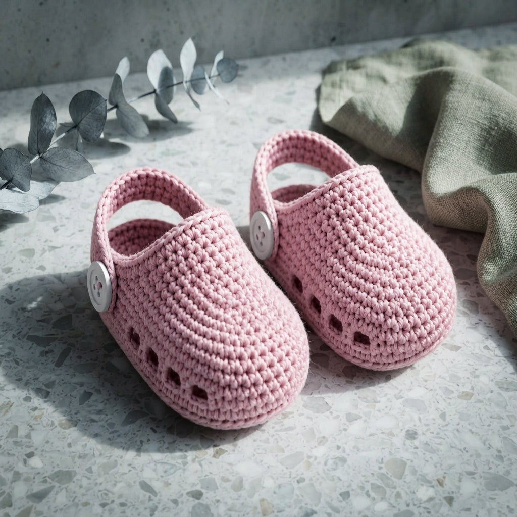Clogs Sandals Infant Baby Booties | Crochet Pattern PDF