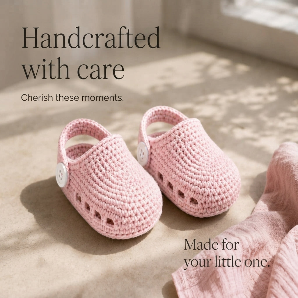 Clogs Sandals Infant Baby Booties | Crochet Pattern PDF