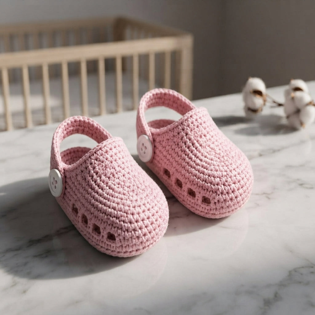 Clogs Sandals Infant Baby Booties | Crochet Pattern PDF