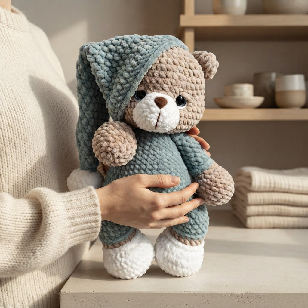 Cuddly Teddy Bear Buddy | Crochet Pattern PDF