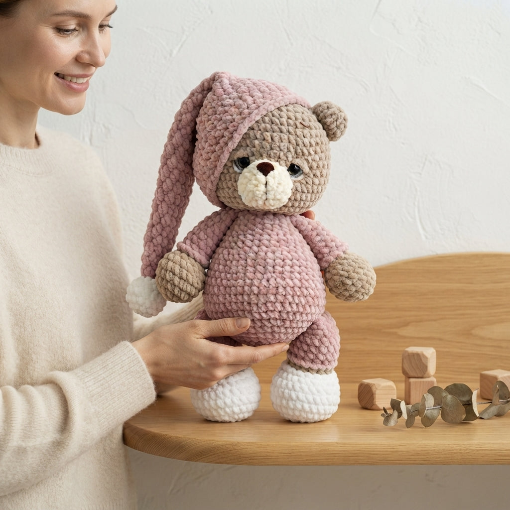 Cuddly Teddy Bear Buddy | Crochet Pattern PDF