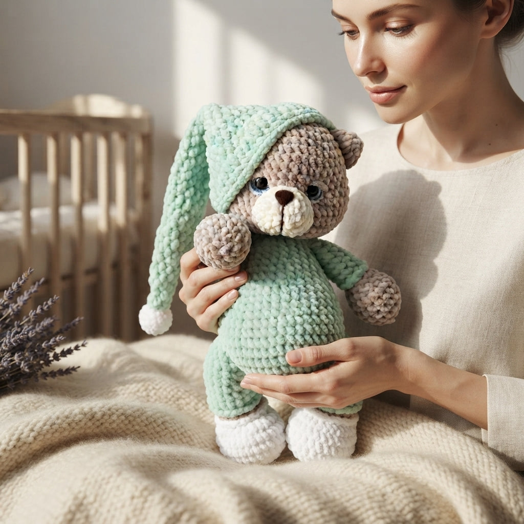 Cuddly Teddy Bear Buddy | Crochet Pattern PDF