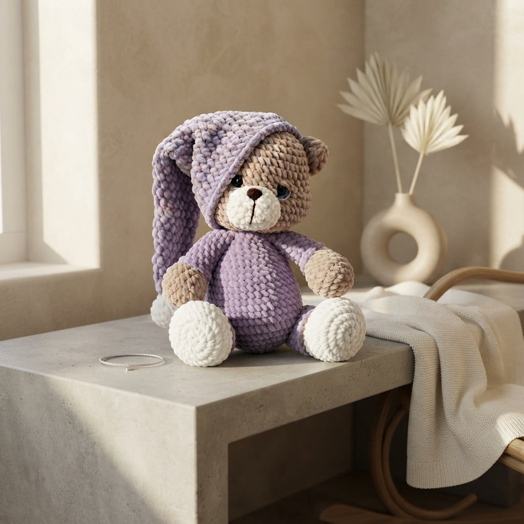 Cuddly Teddy Bear Buddy | Crochet Pattern PDF