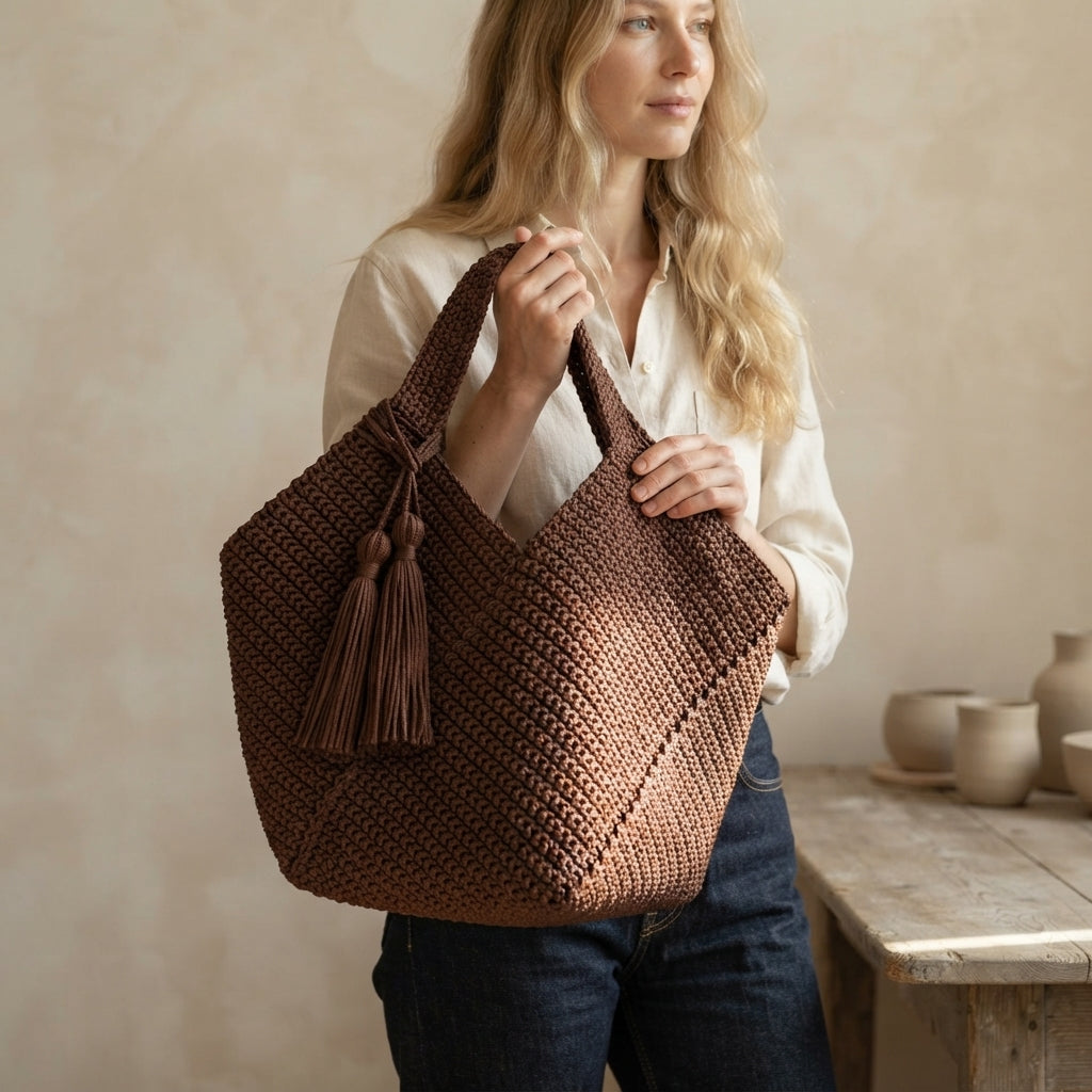Granny Square Granny Square Tote | Crochet Pattern PDF