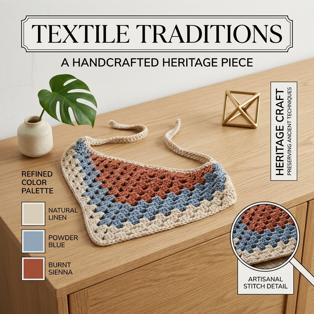 Granny Stitch Pet & Hair Bandana | Crochet Pattern PDF