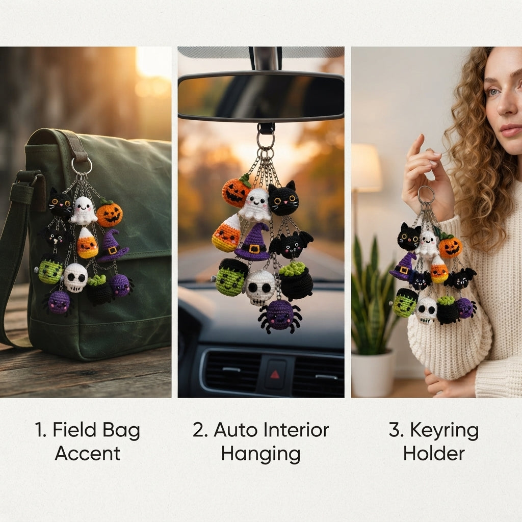 10+ Adorable Keychain Patterns | Crochet PDF Set — Design 2