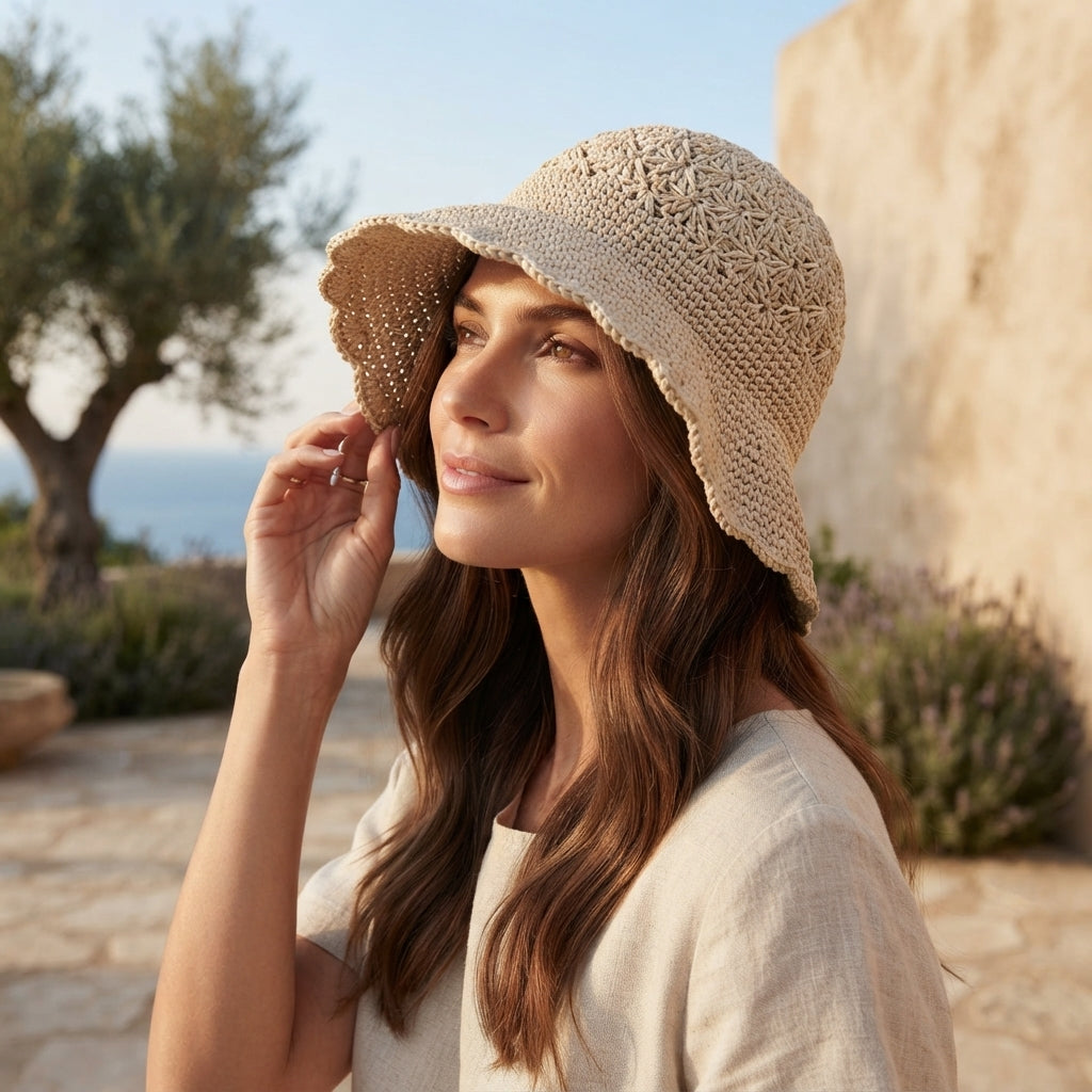Modern Summer Hat | Crochet Hat Pattern PDF