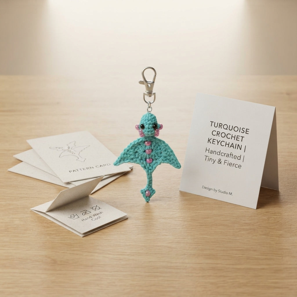 Adorable Bag Charm Keychain | Crochet Pattern PDF — Design 7